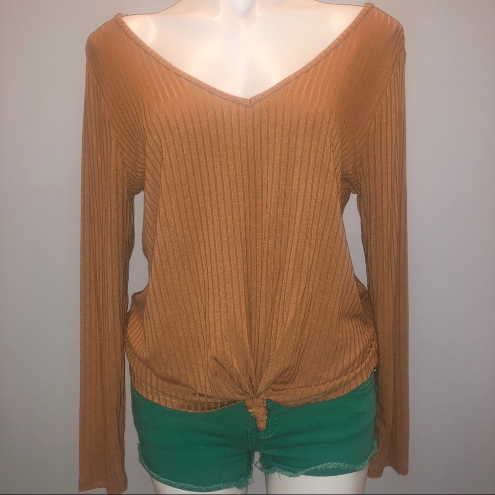 Love Fire Tunic Burnt Orange Brown Size Large NWT